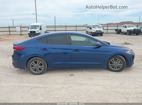 5NPD84LF1JH361274 2018 HYUNDAI ELANTRA Blue Вид задньої частини салону