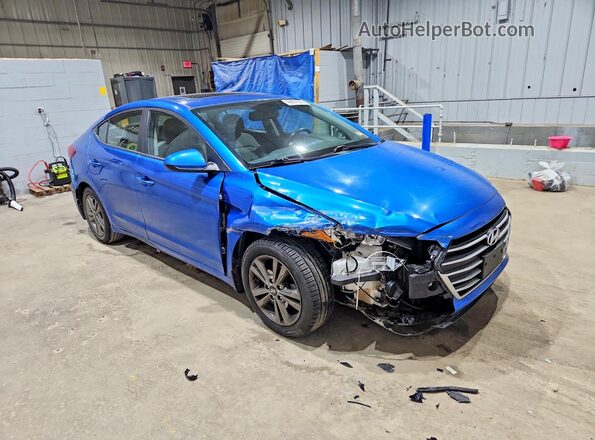 5NPD84LF1JH370539 2018 HYUNDAI ELANTRA Blue 