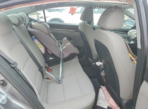 5NPD84LF1JH395067 2018 HYUNDAI ELANTRA Gray Rear seats view