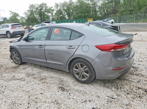 5NPD84LF1JH395067 2018 HYUNDAI ELANTRA Gray Rear left
