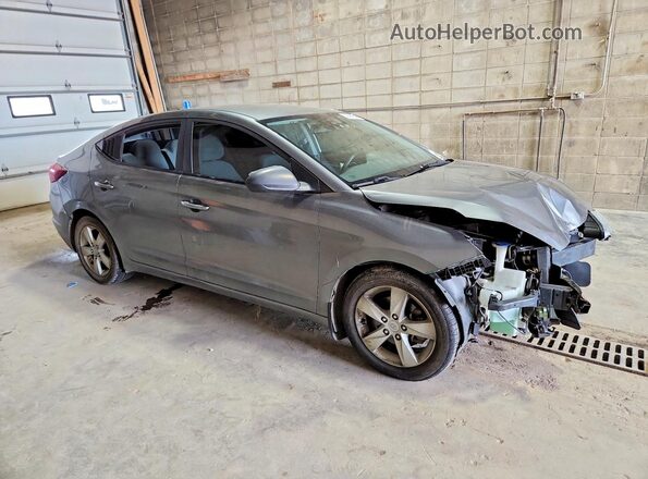 5NPD84LF1KH407395 2019 HYUNDAI ELANTRA Gray წინა მარჯვენა