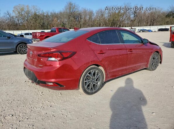 5NPD84LF1KH417151 2019 HYUNDAI ELANTRA Burgundy Հետևի աջ