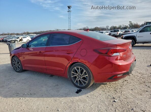 5NPD84LF1KH417151 2019 HYUNDAI ELANTRA Burgundy Հետևի ձախ
