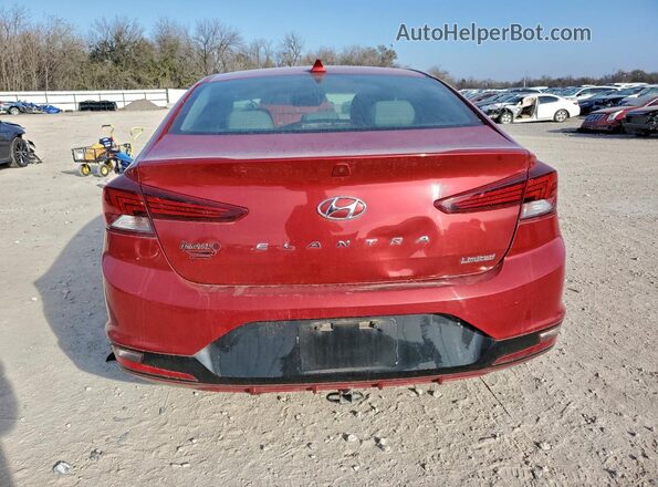 5NPD84LF1KH417151 2019 HYUNDAI ELANTRA Burgundy Հետևի տեսք
