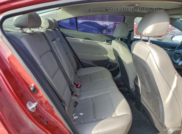 5NPD84LF1KH417151 2019 HYUNDAI ELANTRA Burgundy Հետևի նստատեղերի տեսք