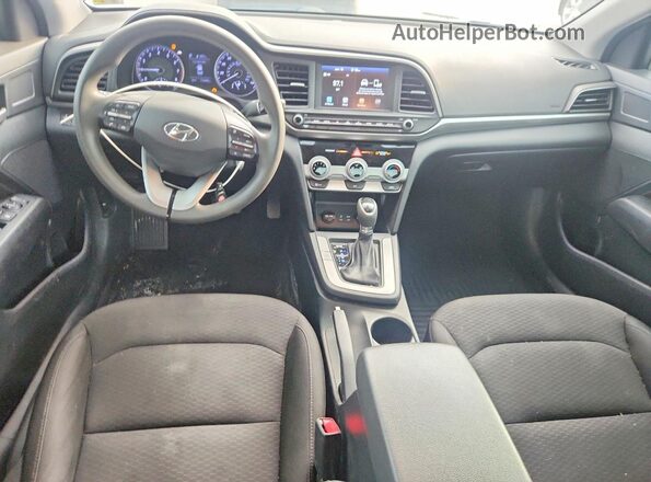 5NPD84LF1KH419496 2019 HYUNDAI ELANTRA White Vista del salpicadero