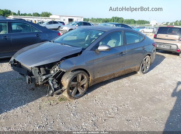 5NPD84LF1KH429462 2019 HYUNDAI ELANTRA Gray 