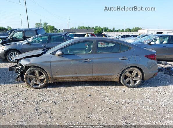 5NPD84LF1KH429462 2019 HYUNDAI ELANTRA Gray 