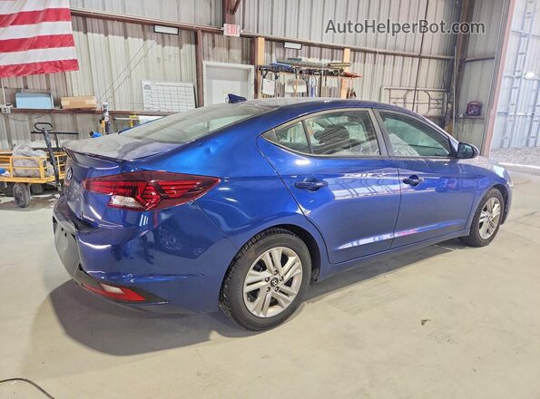 5NPD84LF1KH438744 2019 HYUNDAI ELANTRA Blue უკანა მარჯვენა