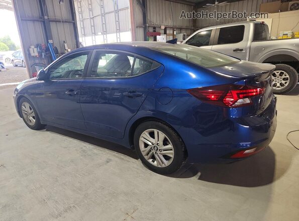 5NPD84LF1KH438744 2019 HYUNDAI ELANTRA Blue უკანა მარცხენა