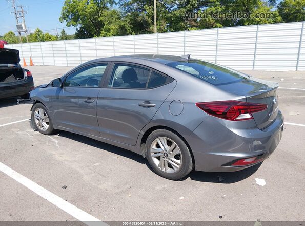 5NPD84LF1KH471243 2019 HYUNDAI ELANTRA Gray უკანა სალონის ხედი