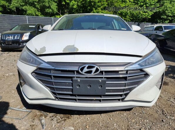 5NPD84LF1KH485692 2019 HYUNDAI ELANTRA White Front view