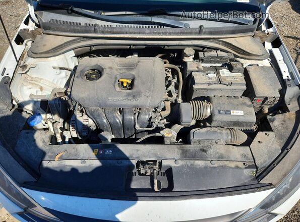5NPD84LF1KH485692 2019 HYUNDAI ELANTRA White Rear interior view