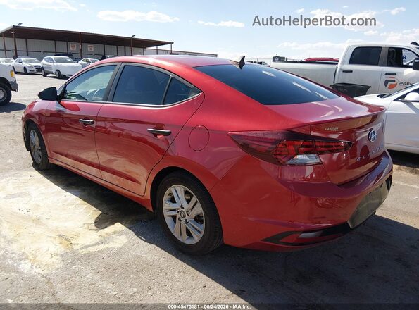 5NPD84LF1KH488835 2019 HYUNDAI ELANTRA Red Задня ліва чверть