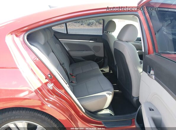 5NPD84LF1KH488835 2019 HYUNDAI ELANTRA Red Вид наклейки з VIN-кодом