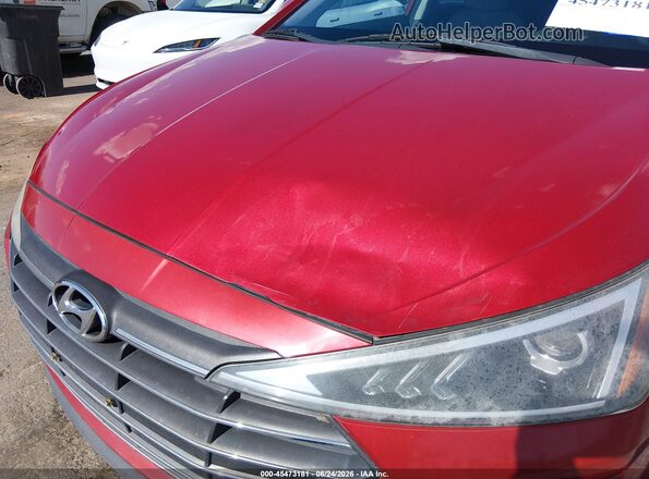 5NPD84LF1KH488835 2019 HYUNDAI ELANTRA Red Вид спереду