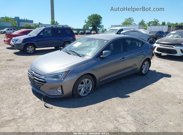 5NPD84LF1LH508180 2020 HYUNDAI ELANTRA Gray Առջևի ձախ երեք քառորդ տեսարան
