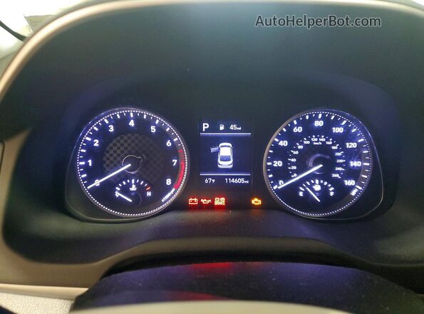 5NPD84LF1LH542815 2020 HYUNDAI ELANTRA White Vista del cuadro de instrumentos