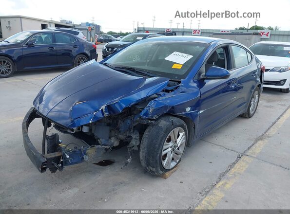 5NPD84LF1LH553278 2020 HYUNDAI ELANTRA Blue Front left