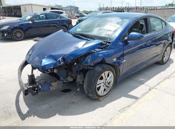 5NPD84LF1LH553278 2020 HYUNDAI ELANTRA Blue Front view