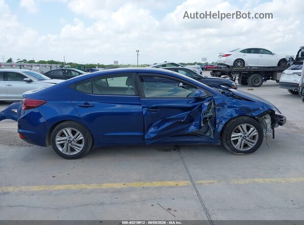 5NPD84LF1LH553278 2020 HYUNDAI ELANTRA Blue Rear interior view