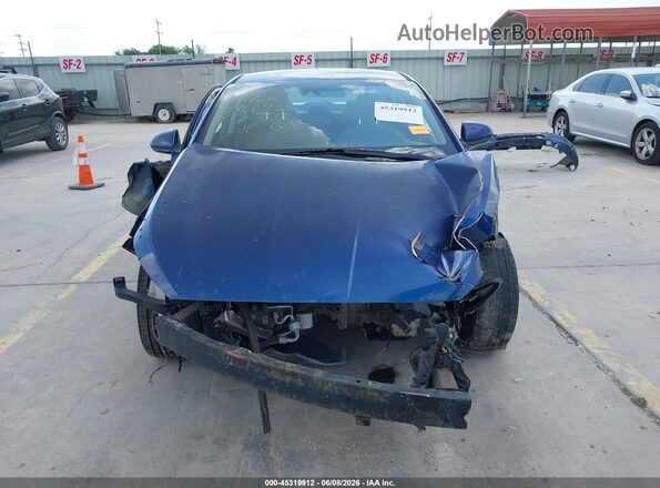 5NPD84LF1LH553278 2020 HYUNDAI ELANTRA Blue Instrument cluster view