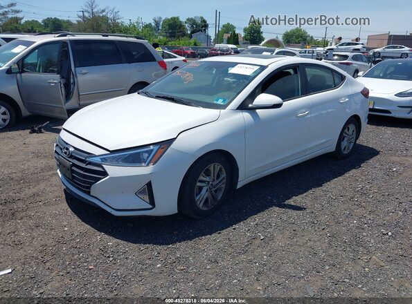 5NPD84LF1LH615195 2020 HYUNDAI ELANTRA White Front left