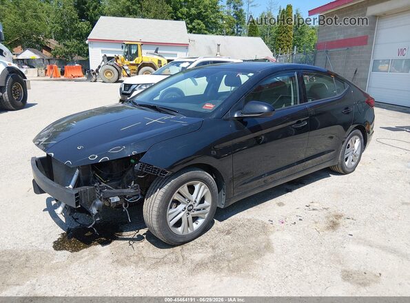 5NPD84LF1LH617397 2020 HYUNDAI ELANTRA Black Առջևի ձախ երեք քառորդ տեսարան