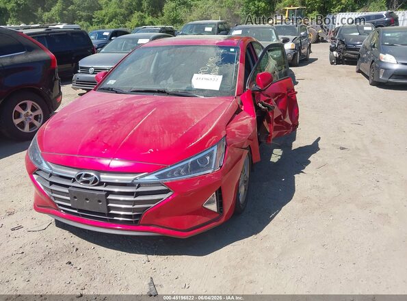 5NPD84LF1LH619828 2020 HYUNDAI ELANTRA Red Przód lewy