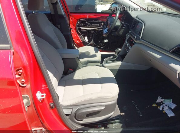 5NPD84LF1LH619828 2020 HYUNDAI ELANTRA Red Widok wnętrza z przodu