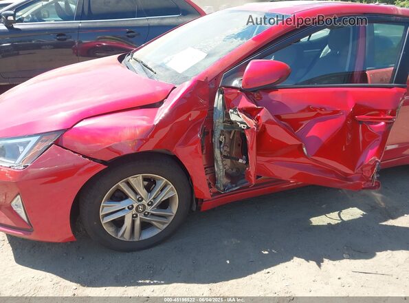 5NPD84LF1LH619828 2020 HYUNDAI ELANTRA Red Widok z przodu