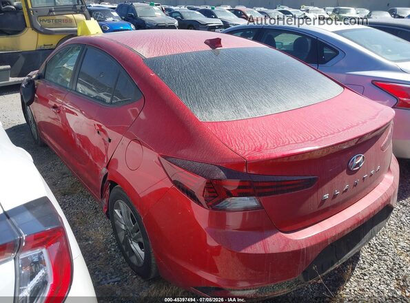 5NPD84LF1LH624365 2020 HYUNDAI ELANTRA Красный Задняя левая четверть