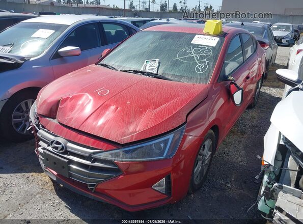 5NPD84LF1LH624365 2020 HYUNDAI ELANTRA Красный Передняя левая четверть