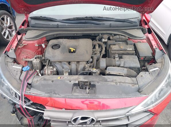 5NPD84LF1LH624365 2020 HYUNDAI ELANTRA Красный Вид сзади