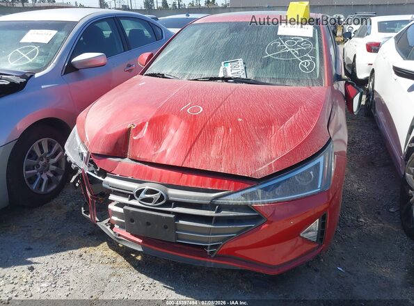 5NPD84LF1LH624365 2020 HYUNDAI ELANTRA Красный Вид задней части салона
