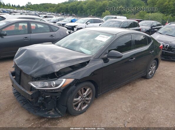 5NPD84LF2HH004437 2017 HYUNDAI ELANTRA Черный Передняя левая четверть