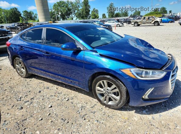 5NPD84LF2HH017124 2017 HYUNDAI ELANTRA Синий Передняя правая четверть