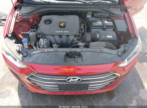 5NPD84LF2HH035400 2017 HYUNDAI ELANTRA Red Вид ззаду