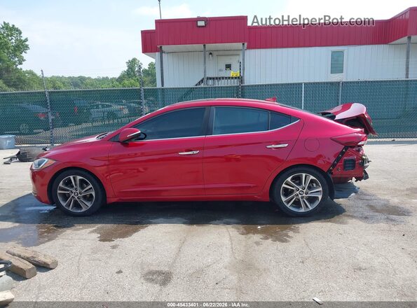 5NPD84LF2HH035400 2017 HYUNDAI ELANTRA Red Панорамний вид салону 360°