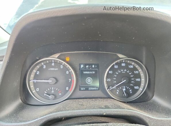 5NPD84LF2HH044128 2017 HYUNDAI ELANTRA Black Вид щитка приладів