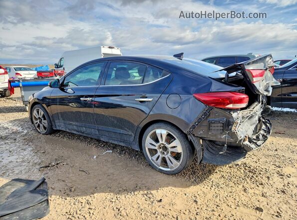 5NPD84LF2HH044128 2017 HYUNDAI ELANTRA Black Задня ліва чверть