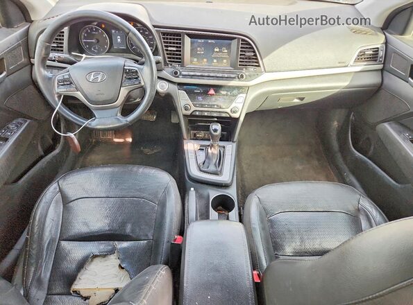 5NPD84LF2HH044128 2017 HYUNDAI ELANTRA Black Вид панелі приладів