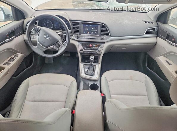 5NPD84LF2HH075900 2017 HYUNDAI ELANTRA Silver წინა პანელის ხედი