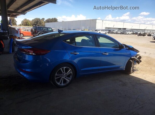 5NPD84LF2HH080255 2017 HYUNDAI ELANTRA Blue Rear right