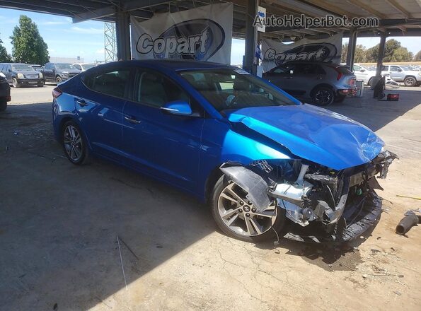 5NPD84LF2HH080255 2017 HYUNDAI ELANTRA Blue Front right
