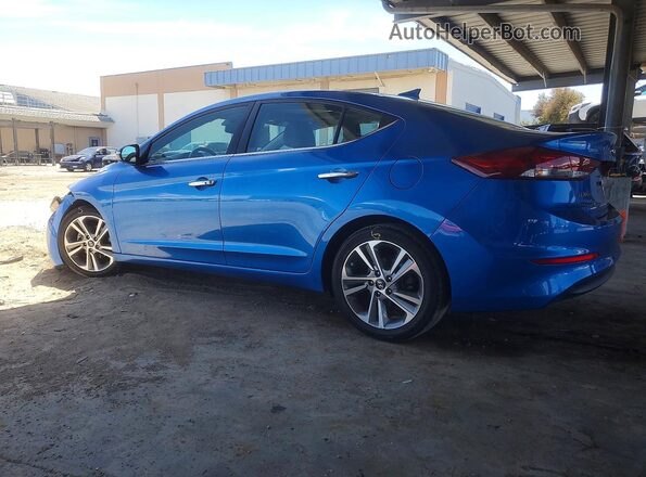 5NPD84LF2HH080255 2017 HYUNDAI ELANTRA Blue Rear left