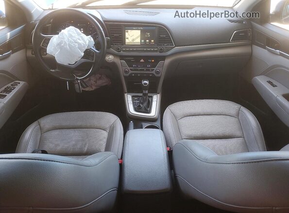 5NPD84LF2HH080255 2017 HYUNDAI ELANTRA Blue Dashboard view