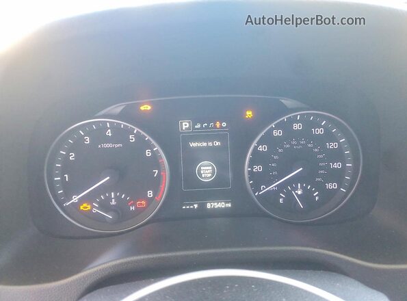5NPD84LF2HH080255 2017 HYUNDAI ELANTRA Blue Instrument cluster view