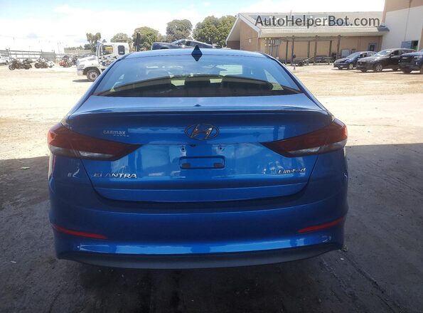 5NPD84LF2HH080255 2017 HYUNDAI ELANTRA Blue Rear view