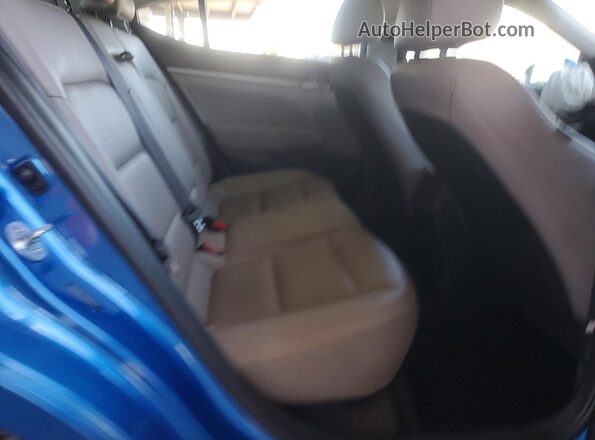 5NPD84LF2HH080255 2017 HYUNDAI ELANTRA Blue Rear seats view